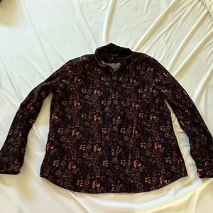 Express collard button down long sleeve flannel
